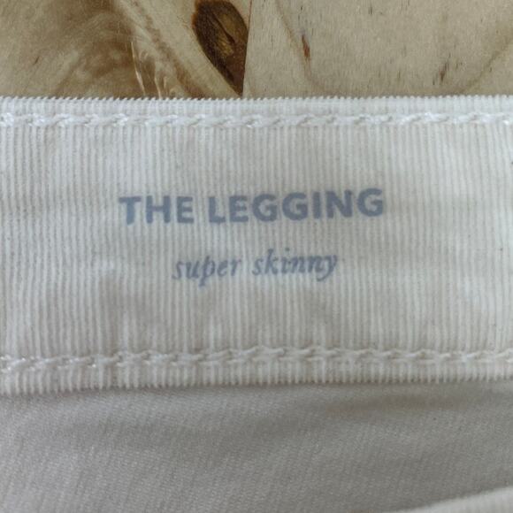 AG Adriano Goldschmied The Legging Super Skinny Corduroy Tan Sz 29 NWT FLAW - Picture 4 of 12